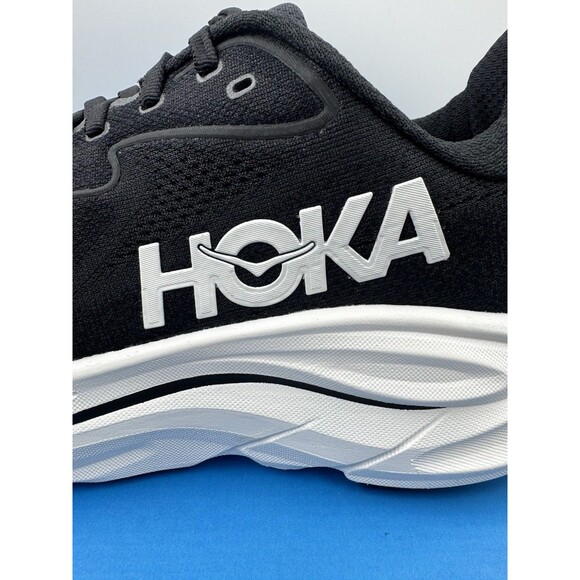 Hoka One One Clifton 9D Sneakers Running, Walking Black Mesh 1162030 BWHT - Picture 10 of 16